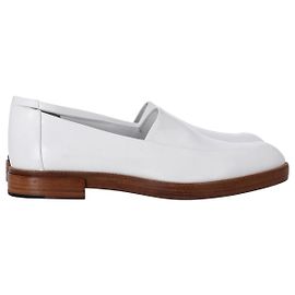 Alexander Wang Hilary Loafers in White Leather White