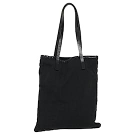 Fendi-FENDI Zucca Canvas Hand Bag Black Auth am2474g-Black