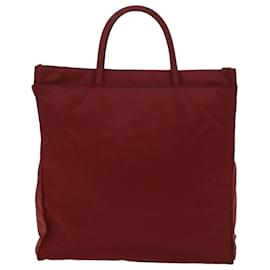 Prada-PRADA Tote Bag Nylon Red Auth bs6132-Red
