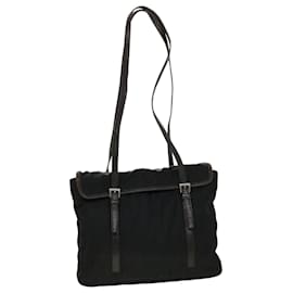 Prada-PRADA Tote Bag Nylon Black Auth fm2361-Black