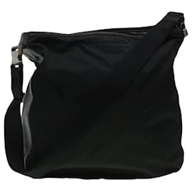 Prada-PRADA Shoulder Bag Nylon Black Auth ki3007-Black