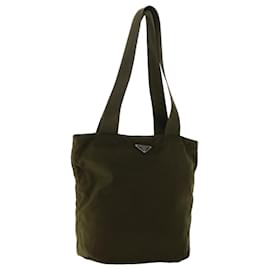 Prada-PRADA Tote Bag Nylon Khaki Auth ep1353-Green