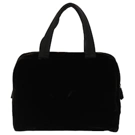 Prada-PRADA Tote Bag Velor Brown Auth yb201-Brown