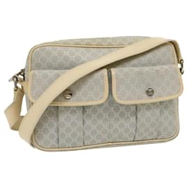 Céline-CELINE Macadam Canvas Shoulder Bag Light Blue Auth ar7070-Blue