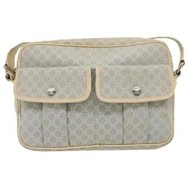 Céline-CELINE Macadam Canvas Shoulder Bag Light Blue Auth ar7070-Blue