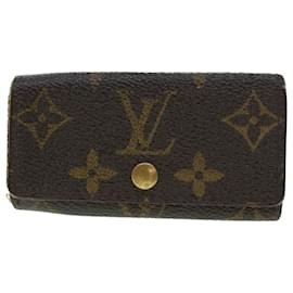 Louis Vuitton-LOUIS VUITTON Monogram Key Case Wallet 4Set LV Auth bs5099-Brown