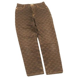 MCM Jeans Pantalones Navy Auth ar5954 Castaño