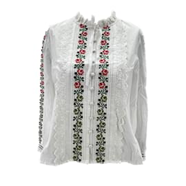 Autre Marque-PINK CITY PRINTS  Tops T.International S Cotton-White