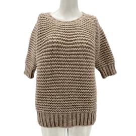 Leetha-LEETHA  Knitwear T.International XS Wool-Beige