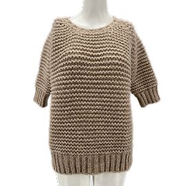 Leetha Strickwaren T.International XS Wolle Beige