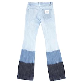 Dolce & Gabbana-Dolce & Gabbana Gradient Flared Jeans in Blue Cotton-Other