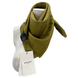 SOEUR  Scarves T.  silk Khaki