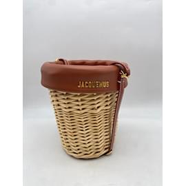 Jacquemus-JACQUEMUS  Handbags T.  Wicker-Brown