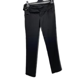 Balmain-BALMAIN Pantalon T.fr 36 Wool-Noir