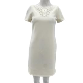 Versace-VERSACE Robes T. ca 40 polyestyer-Blanc