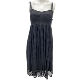 Dolce & Gabbana Kleid T.IT 38 aus Baumwolle Schwarz