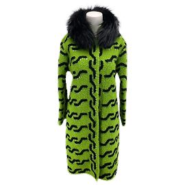 Oscar De La Renta Mäntel T.FR 36 Wolle Grün