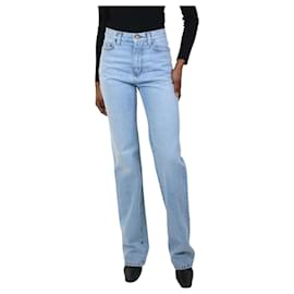 Saint Laurent-Blue straight-leg light denim jeans - sizeW26-Blue
