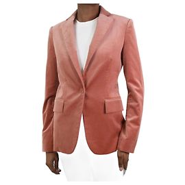 Frame Denim Blazer de veludo rosa - tamanho EUA 2 Rosa