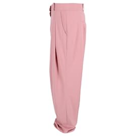 Autre Marque-Frankie Shop Gelso Pleated Trousers in Pink Tencel-Pink