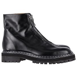 Proenza Schouler Bottines à Fermeture Éclair En Cuir Noir Noir