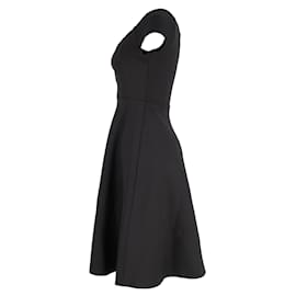 Autre Marque-Saloni Kleid mit überschnittenen Schultern aus schwarzem Polyester-Schwarz