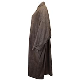 Marc by Marc Jacobs-Co Prince of Wales Check Long Coat in Brown Wool -Brown