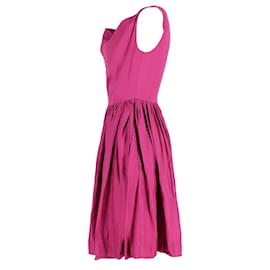 Vivienne Westwood-Vivienne Westwood Kleid mit quadratischem Ausschnitt aus rosa Baumwolle-Pink