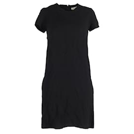 Isabel Marant-Vestido estilo camiseta con dobladillo sin rematar en acetato negro de Isabel Marant-Negro