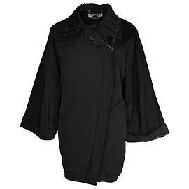 Stella Mc Cartney Stella McCartney Wide Sleeve Coat in Black Polyester Black