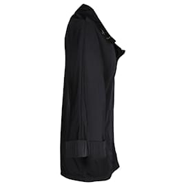 Stella Mc Cartney-Stella McCartney Wide Sleeve Coat in Black Polyester-Black