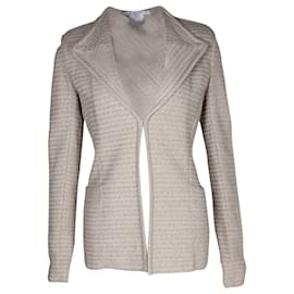 Givenchy-Givenchy Striped Blazer Jacket in Beige Wool-Brown,Beige