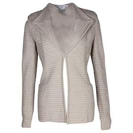 Givenchy-Givenchy Striped Blazer Jacket in Beige Wool-Beige