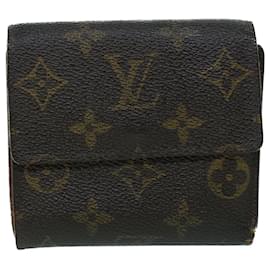 Louis Vuitton-LOUIS VUITTON Monogram Portefeuille Elise Wallet M61654 LV Auth 54080-Monogram