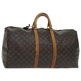 Louis Vuitton-Louis Vuitton-Monogramm Keepall 55 Boston Bag M.41424 LV Auth 53023-Monogramm