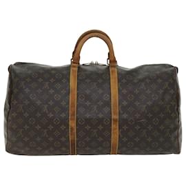 Louis Vuitton-Louis Vuitton-Monogramm Keepall 55 Boston Bag M.41424 LV Auth 53023-Monogramm