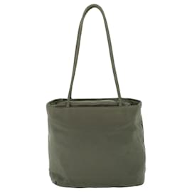 Prada-PRADA Tote Bag Nylon Gray Auth 54041-Grey