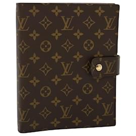 Louis Vuitton-LOUIS VUITTON Monogram Agenda GM Day Planner Cover R20006 Auth LV 52994-Monogramme