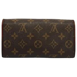 Louis Vuitton-Bolso de hombro con monograma Pochette Twin PM de LOUIS VUITTON M51854 Autenticación LV yb368-Monograma