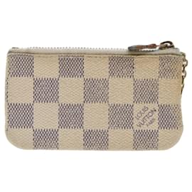 Louis Vuitton-Bolsa Moeda LOUIS VUITTON Damier Azur Pochette Cles N62659 Autenticação de LV 53887-Outro