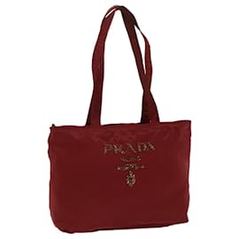 Prada-PRADA Einkaufstasche Nylon Rot Auth cl745-Rot