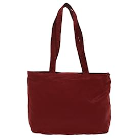 Prada-PRADA Tote Bag Nylon Rouge Auth cl745-Rouge