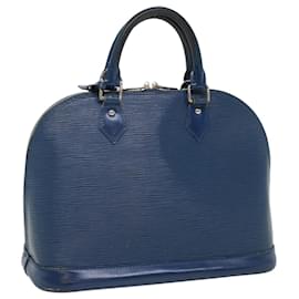 Louis Vuitton-LOUIS VUITTON Epi Alma PM Hand Bag Blue Safir M40948 LV Auth ep1653-Blue,Other