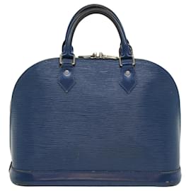 Louis Vuitton-LOUIS VUITTON Epi Alma PM Hand Bag Blue Safir M40948 LV Auth ep1653-Blue,Other