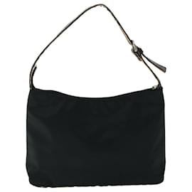 Burberry-BURBERRY Nova Check Shoulder Bag Nylon Leather Beige Black Auth 53789-Black,Beige