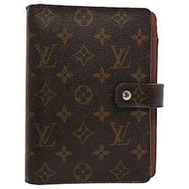 Louis Vuitton-LOUIS VUITTON Monogram Agenda MM Day Planner Cover R20105 LV Auth 52548-Monogram