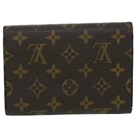 Louis Vuitton-LOUIS VUITTON Monogram Porte Tresor Etui Papie Wallet M61202 LV Auth 53808-Monogram