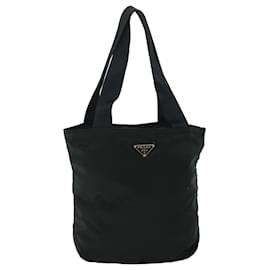 Prada-PRADA Tote Bag Nylon Black Auth 53702-Black