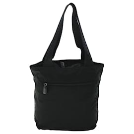 Prada-PRADA Tote Bag Nylon Black Auth 53702-Black
