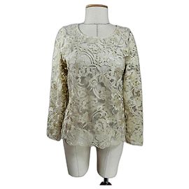 Karen B Y Simonsen Karen By Simonsen Top de renda dourado Dourado
